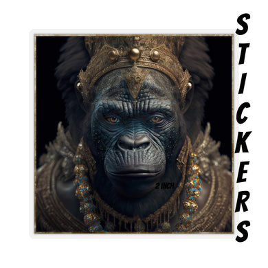 Ape Queen Indigo - Kiss-Cut Stickers, 4 size options
