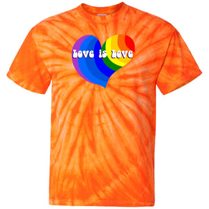 Love is Love Rainbow Heart - Tie-Dye T-Shirt or Hoodie