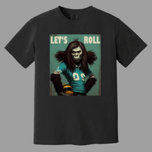 Load image into Gallery viewer, Ape Woman in Roller Derby Gear on Black Tee