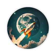 Load image into Gallery viewer, Rocket to Moon - Kiss-Cut Stickers, 4 size options