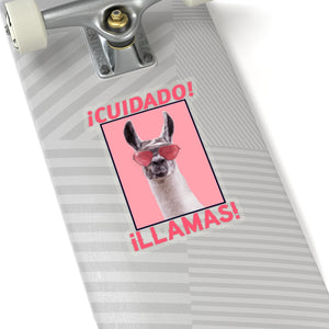 Cuidado Llamas - Kiss-Cut Stickers, 4 size options