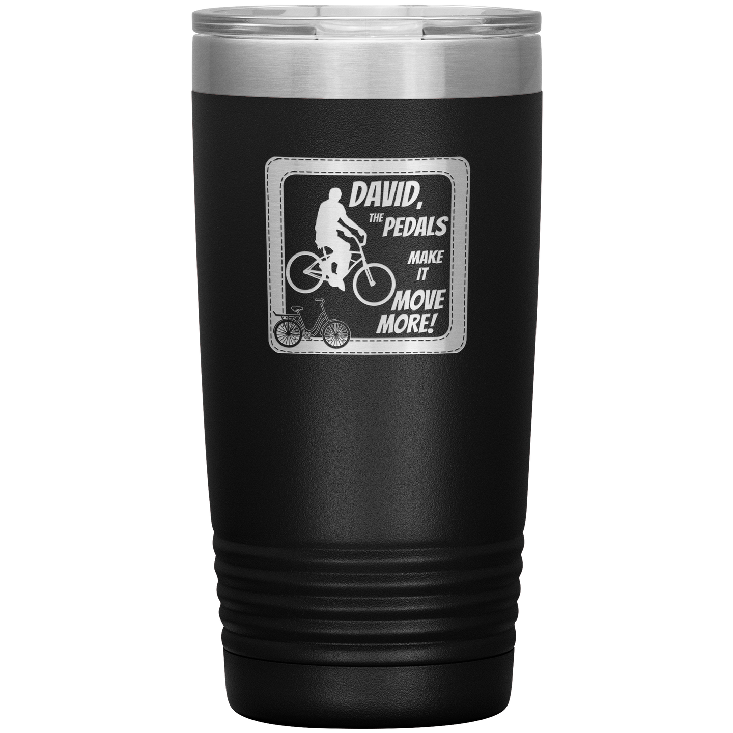 Pedals Make it Move More - Vacuum Tumbler Reusable Coffee Travel Cup 20 oz