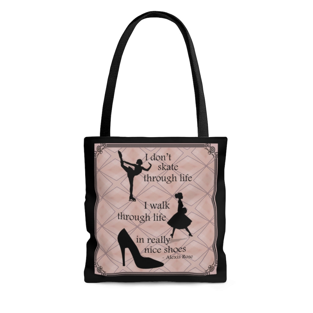 I Walk Through Life in Really Nice Shoes - AOP Tote Bag, 3 size options