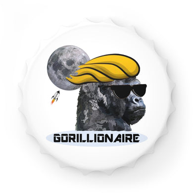 Gorillionaire - Bottle Opener Fridge Magnet