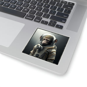 Space Ape White Suit - Kiss-Cut Stickers, 4 size options