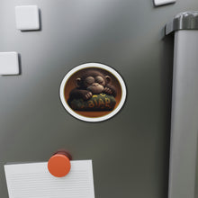Load image into Gallery viewer, Sleeping Baby Ape Varsity Kiss-Cut Magnets