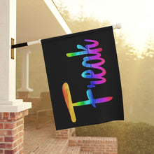 Load image into Gallery viewer, Freak Flag Garden &amp; House Banner Pole Not Included for Pride Month LGBTQIA+ Ally Lawn Ornament in 2 sizes outdoor flag