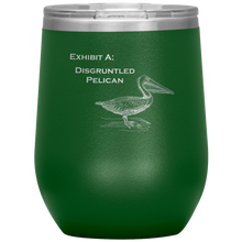 Load image into Gallery viewer, Disgruntled Pelican - Wine Tumbler 12 oz Green