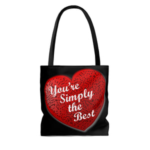 You're Simply the Best - AOP Tote Bag, 3 size options