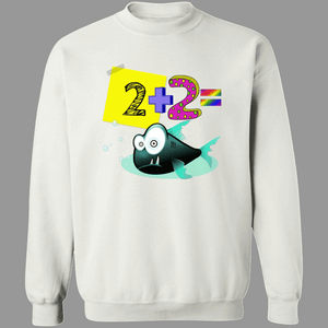 2+2=Fish - Pullover Hoodies & Sweatshirts