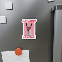 Load image into Gallery viewer, Cuidado Llamas - Kiss-Cut Magnets