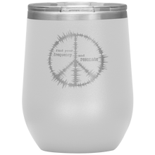 Load image into Gallery viewer, Find Your Frequency - Wine Tumbler 12 oz White