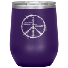 Load image into Gallery viewer, Find Your Frequency - Wine Tumbler 12 oz Purple