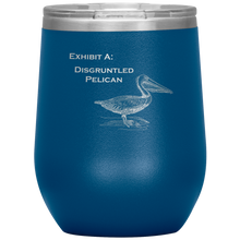 Load image into Gallery viewer, Disgruntled Pelican - Wine Tumbler 12 oz Blue