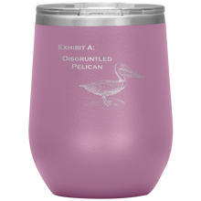 Load image into Gallery viewer, Disgruntled Pelican - Wine Tumbler 12 oz Lt Purple
