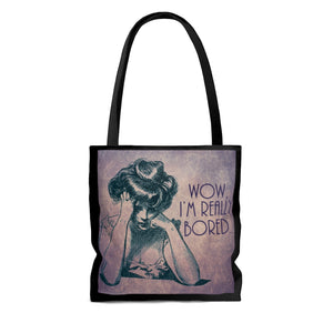 Wow I'm Really Bored - AOP Tote Bag, 3 size options