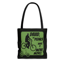 Load image into Gallery viewer, Pedals Make it Move More - AOP Tote Bag, 3 size options