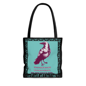 Crows Welcome Moira - AOP Tote Bag, 3 size options