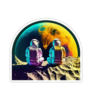 Moon Meditation - Kiss-Cut Stickers, 4 size options