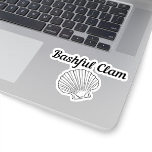 Bashful Clam -  Kiss-Cut Stickers
