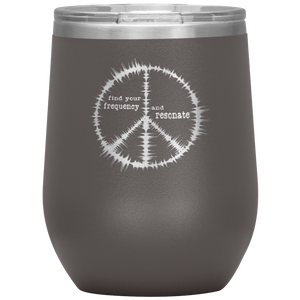 Find Your Frequency - Wine Tumbler 12 oz Pewter