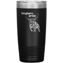 Load image into Gallery viewer, Longhorn Pride - Vacuum Tumbler Reusable Coffee Travel Cup 20 oz