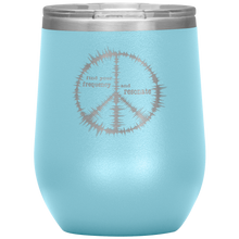 Load image into Gallery viewer, Find Your Frequency - Wine Tumbler 12 oz Lt Blue