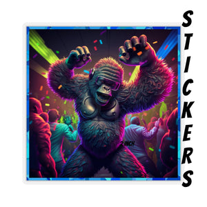 Ape Dance Party 2023 - Kiss-Cut Stickers, 4 size options