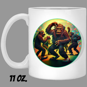 Ape Dance Party Moves - Cups Mugs Black, White & Color-Changing