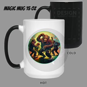 Ape Dance Party Moves - Cups Mugs Black, White & Color-Changing