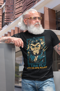 Ape Pilot - Premium Short & Long Sleeve T-Shirts Unisex