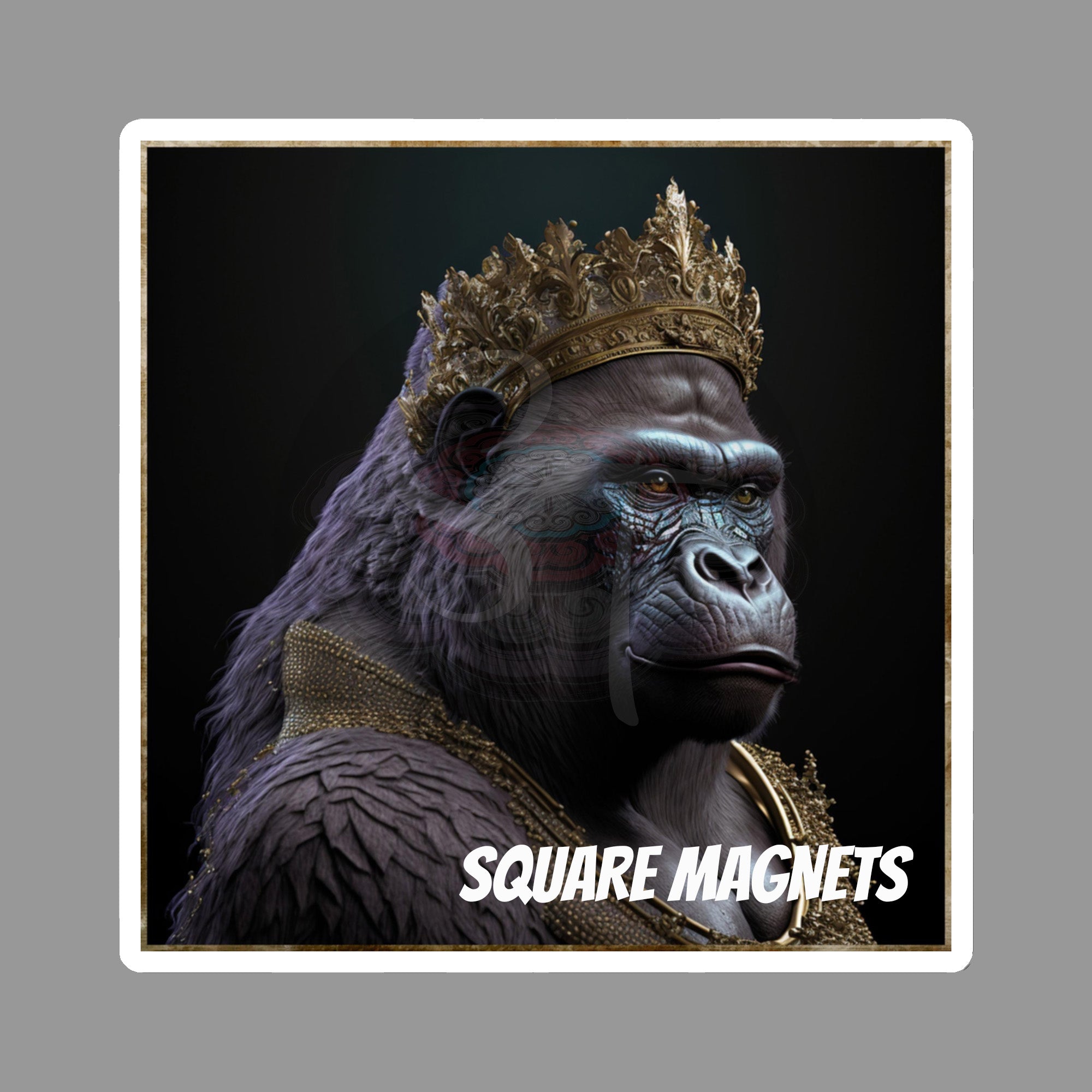 Ape Queen Gold - Magnets 3x3, 4x4, 6x6 – SplendidThings