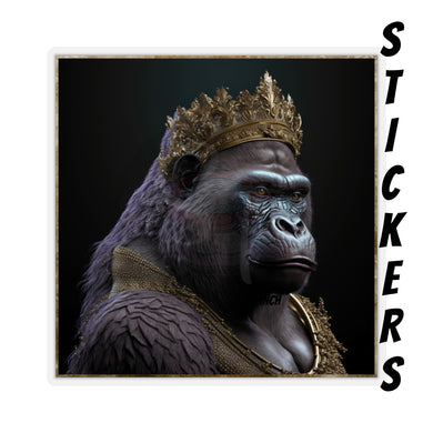 Ape Queen Gold - Kiss-Cut Stickers, 4 size options