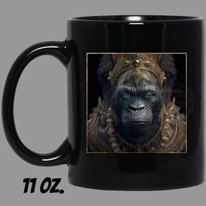 Ape Queen Indigo - Cups Mugs Black, White & Color-Changing