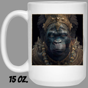 Ape Queen Indigo - Cups Mugs Black, White & Color-Changing