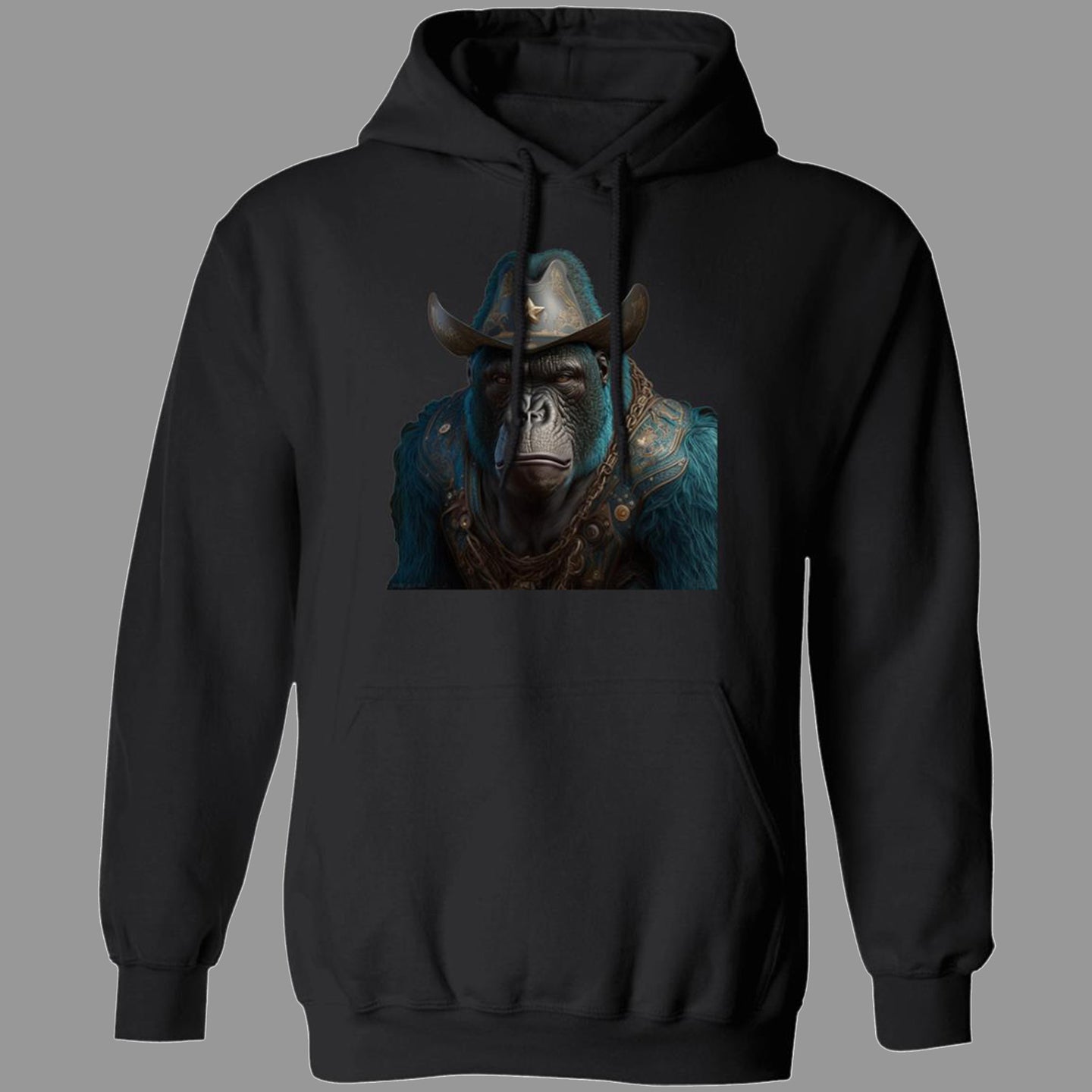 Ape Space Cowboy Cyan Pullover Hoodies & Sweatshirts