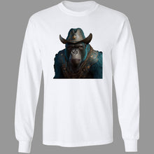 Load image into Gallery viewer, Ape Space Cowboy Cyan Premium Short &amp; Long Sleeve T-Shirts Unisex