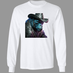 Ape Space Cowboy Royalty Premium Short & Long Sleeve T-Shirts Unisex