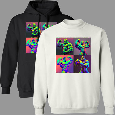 Ape Strong Neon Pop Art Pullover Hoodies & Sweatshirts