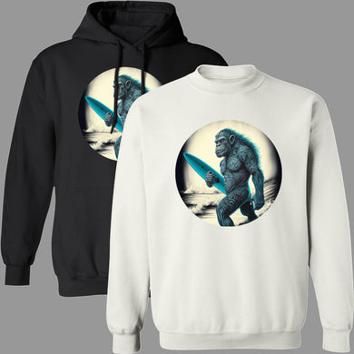 Ape Surfer Blue Pullover Hoodies & Sweatshirts