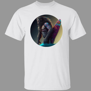 Ape Surfer Violet Premium Short & Long Sleeve T-Shirts Unisex