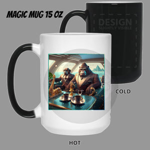 Ape Tycoons Club Med - Cups Mugs Black, White & Color-Changing