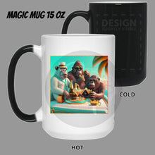 Load image into Gallery viewer, Apes in Paradise - Cups Mugs Black, White &amp; Color-Changing