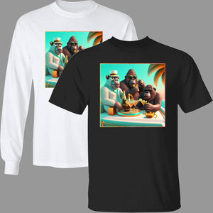 Apes in Paradise Premium Short & Long Sleeve T-Shirts Unisex