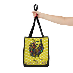 Cock-A-Doodle-Doo - AOP Tote Bag, 3 size options