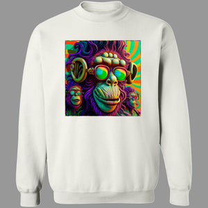 Cosmic Apes Trippy Pullover Hoodies & Sweatshirts