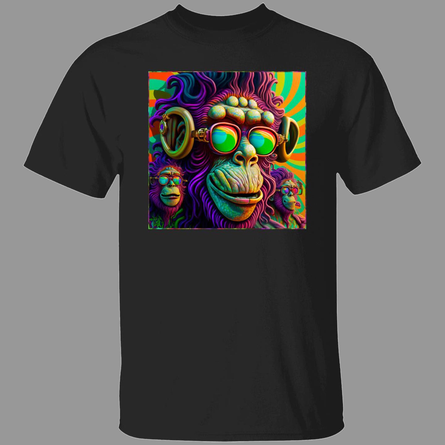 Cosmic Apes Trippy Premium Short & Long Sleeve T-Shirts Unisex