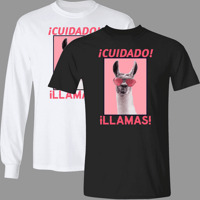 Cuidado Llamas Premium Short & Long Sleeve T-Shirts Unisex
