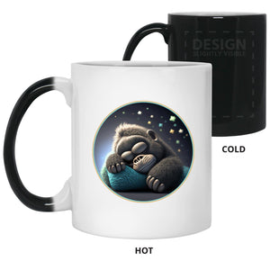 Sleeping Baby Ape - Cups Mugs Black, White & Color-Changing