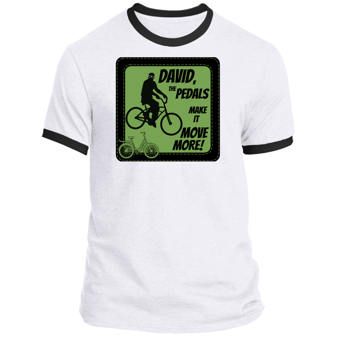 Pedals Make it Move More - Unisex Ringer Tee PC54R